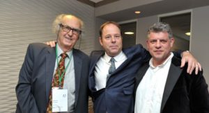 Clive Lathey with legend Leon Chaitow and Simeon Niel Asher at the iO Conference.