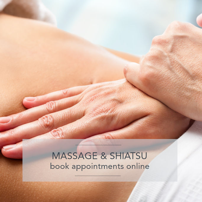 Book Massage and Shiatsu appointments Online